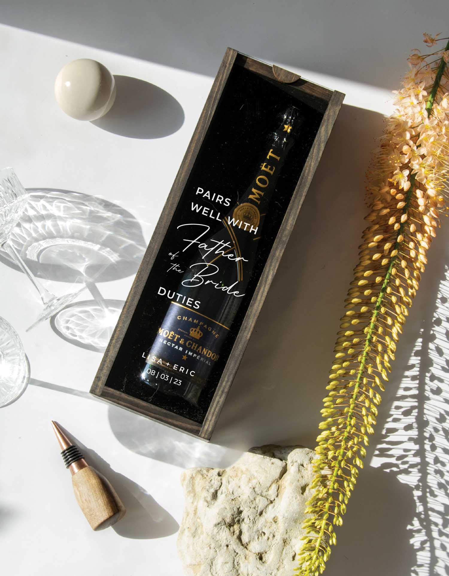 PAIRS WELL WITH FATHER OF THE BRIDE DUTIES