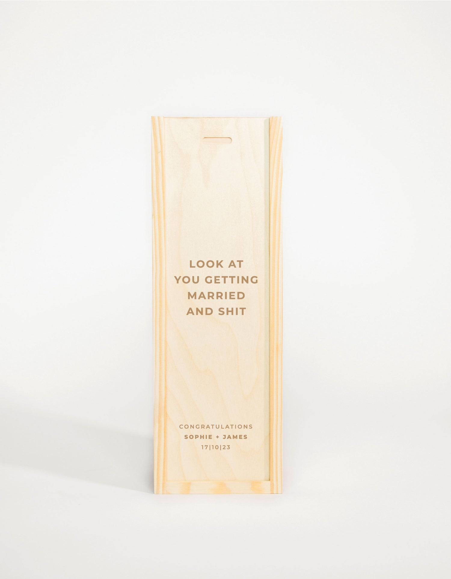 LOOK AT YOU GETTING MARRIED AND SHIT