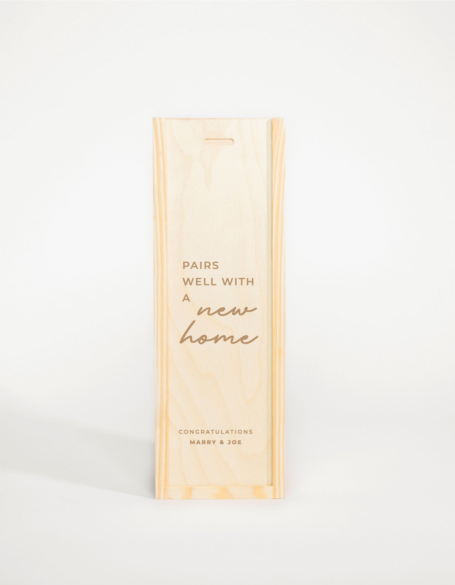 PAIRS WELL WITH A NEW HOME