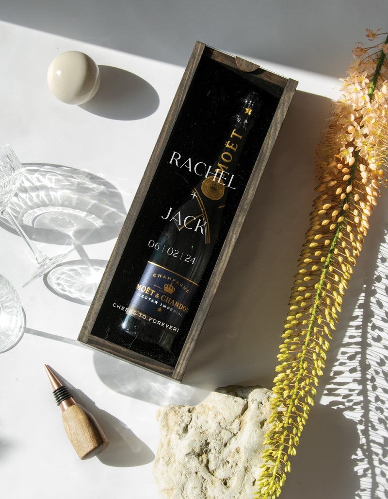 WEDDING COUPLE NAMES + DATE