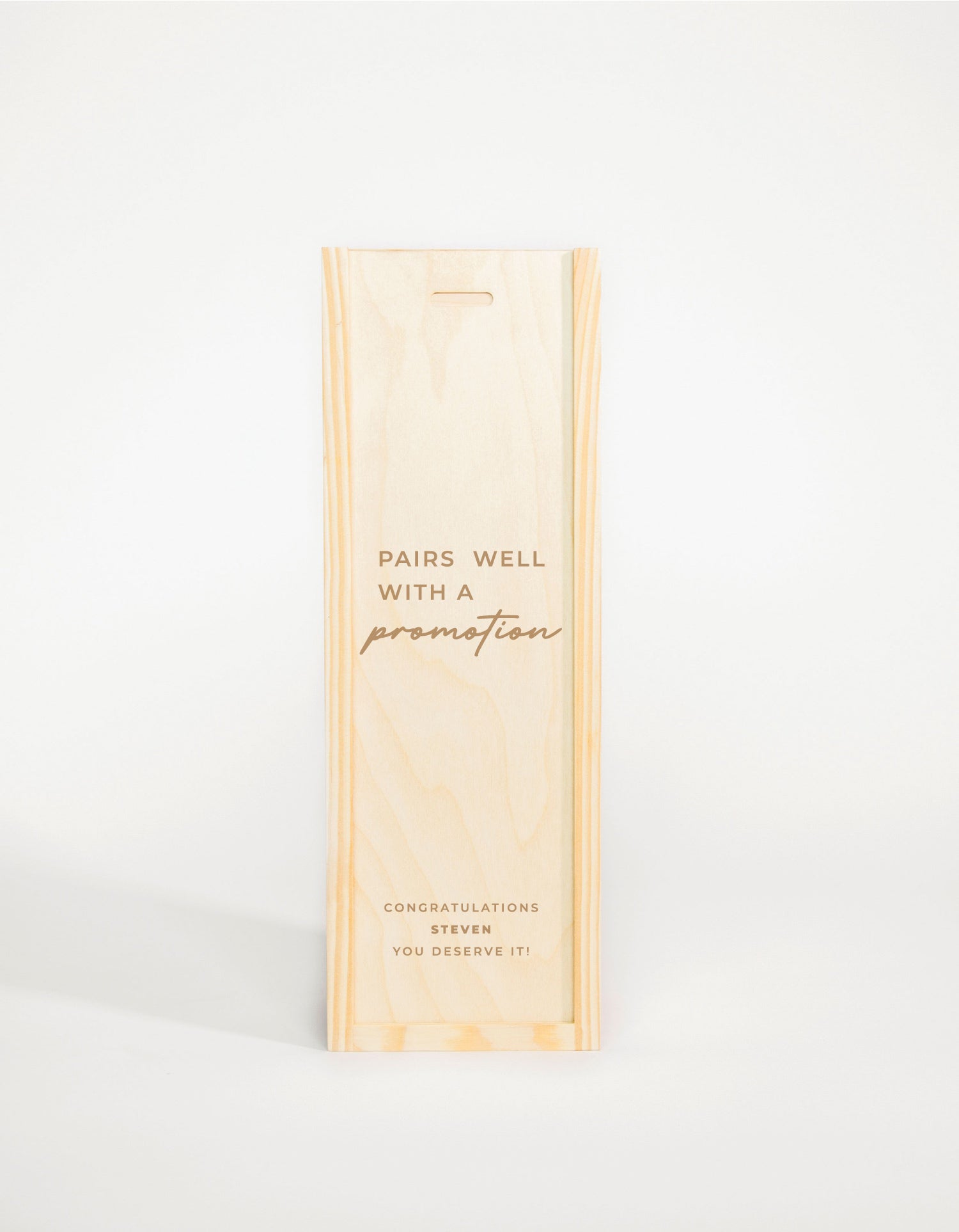 PAIRS WELL WITH A PROMOTION