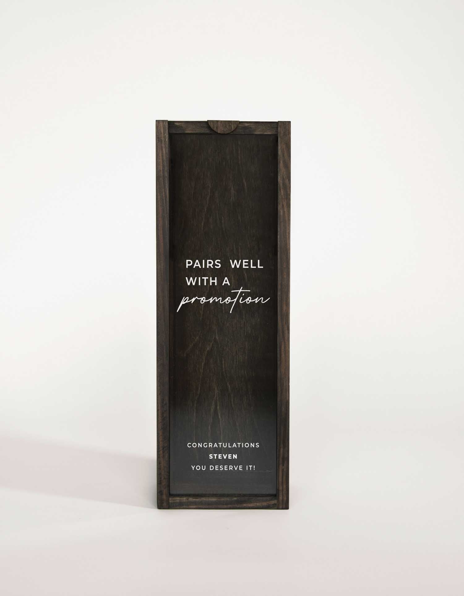 PAIRS WELL WITH A PROMOTION