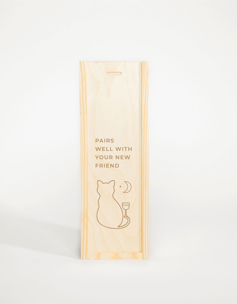 PAIRS WELL WITH NEW FRIEND CAT