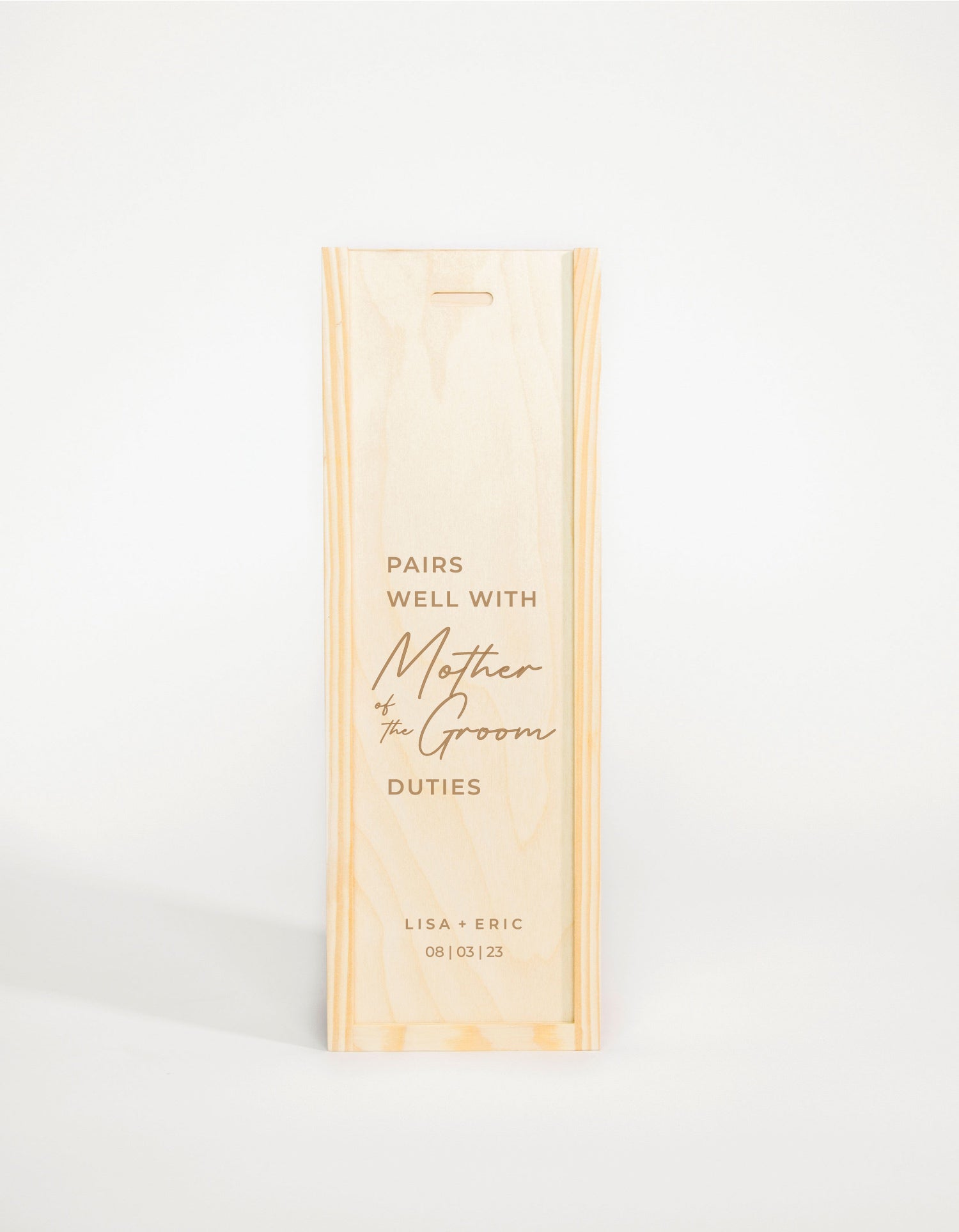 PAIRS WELL WITH MOTHER OF THE GROOM DUTIES