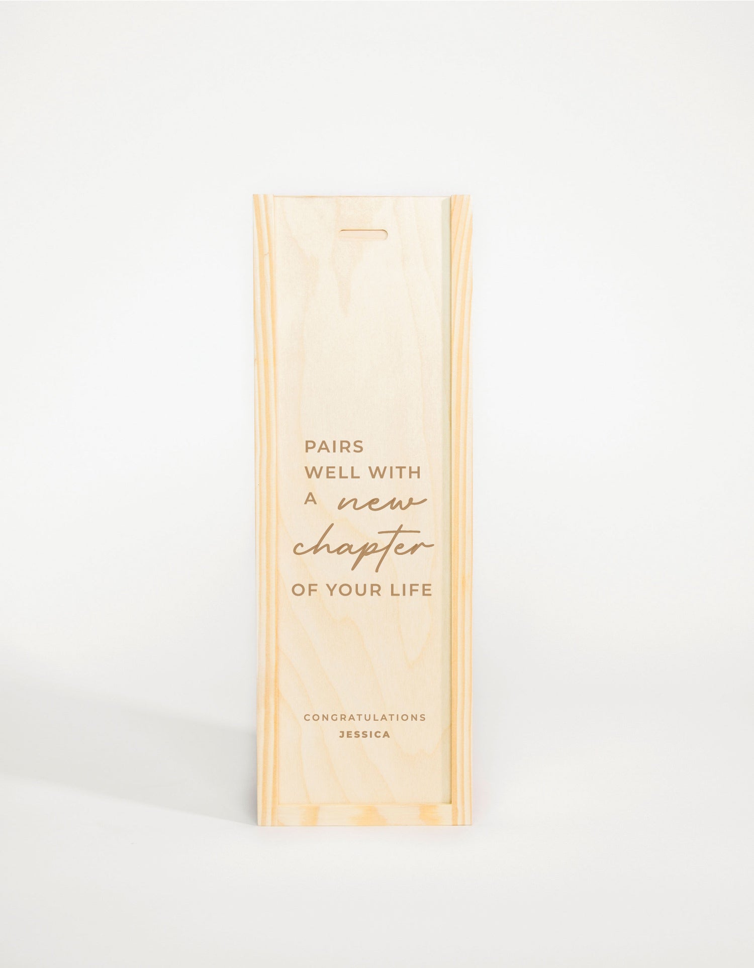 PAIRS WELL WITH A NEW CHAPTER