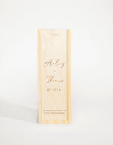 WEDDING COUPLE SCRIPT NAMES + DATE